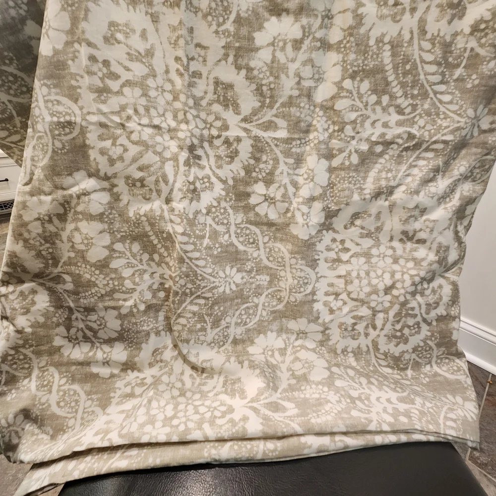 Pottery Barn Bernyce Flax Curtain 54x108